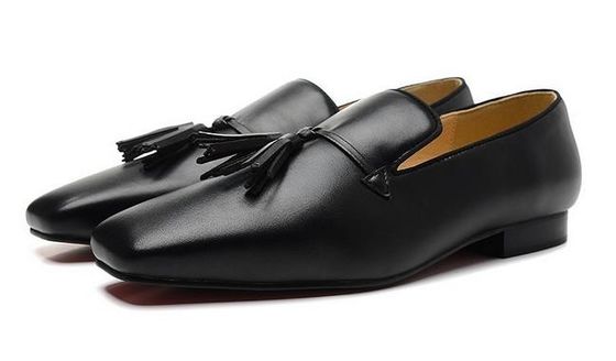 高級 男性 服 靴 パテント レザー 足の四角テニス マスキュリノ フラット リベット