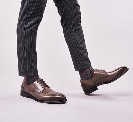手作りメンズ ブラック パテンツ レザー シューズ スクエア ツー ストライプ 男性 結婚 シューズ