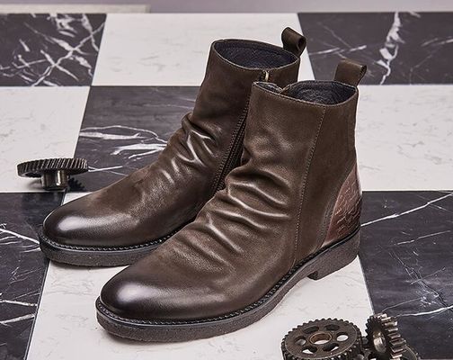 グッドイヤー ウェルト革靴 レトロメンズ ブルッグ チェルシー靴
