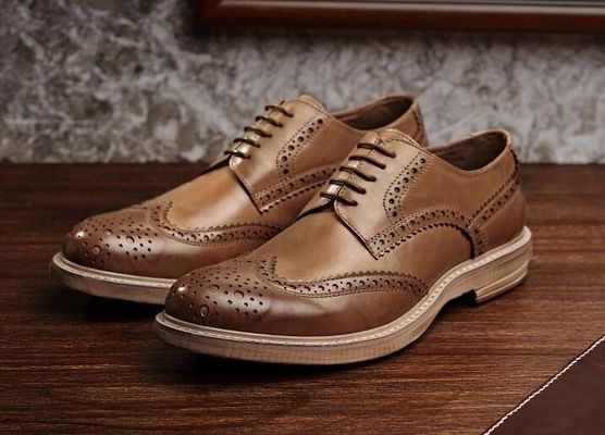 手作り 焼いた 男性用 公式革の靴 オーダーメイド 男性用 ブラウン ローズアップ 靴
