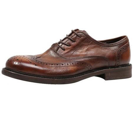 ブランドデザイン 男性革ドレス シューズ 尖った足足 Oxford ブラウン ローズアップドレス シューズ